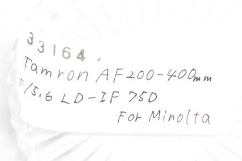 Tamron AF 200-400mm F/5.6 LD IF 75D Telephoto Zoom Lens for Minolta Sony A - Picture 14 of 14