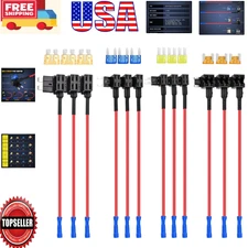 12 Pack 12V Car Fuse Tap Kit - Easy Plug-and-Play Circuit Expander for Vehicles