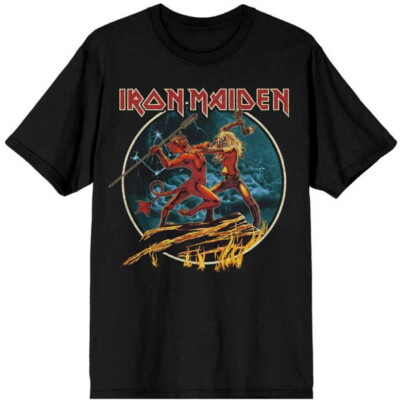 T-shirt Iron Maiden 'Number Of The Beast' - Noir - Manches Courtes - Neuf Avec étiquettes