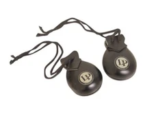 Castañuelas MATCHED PAIR of LP432 HAND HELD EBONY PRO CASTANETS-NEW