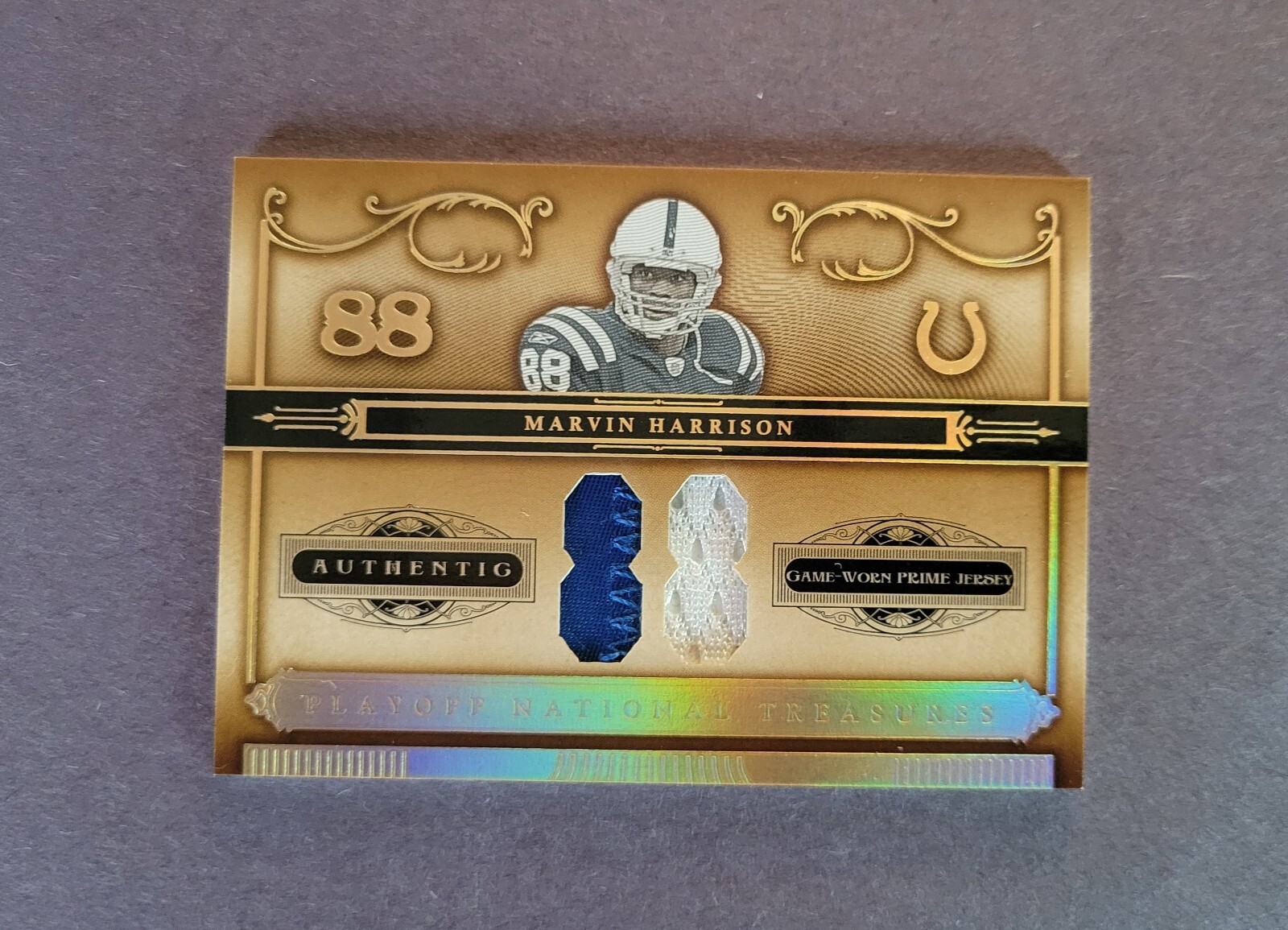 2006 National Treasures Material Jersey Numbers HOF Marvin Harrison #61/88 Colts