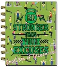 *Be Stronger than ur Excuses* Quote Cover Set 4 use with Classic Happy Planner-