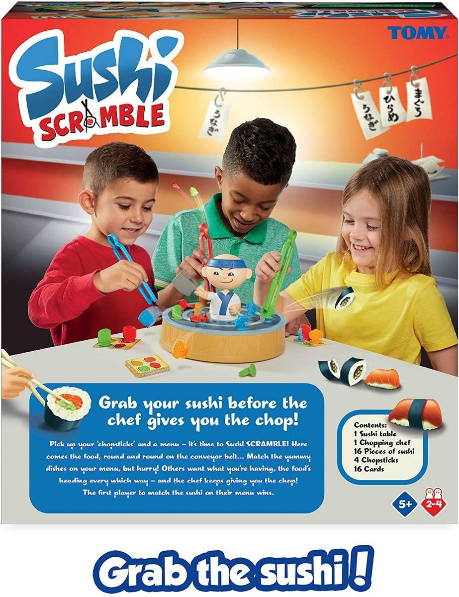 TOMY Juego de Mesa Sushi Scramble para Preescolar, niños y Familia, Adecuado para niños a Partir de 5 años TOMY Juego de Mesa Sushi Scramble para Preescolar, niños y Familia, Adecuado para niños a Partir de 5 años