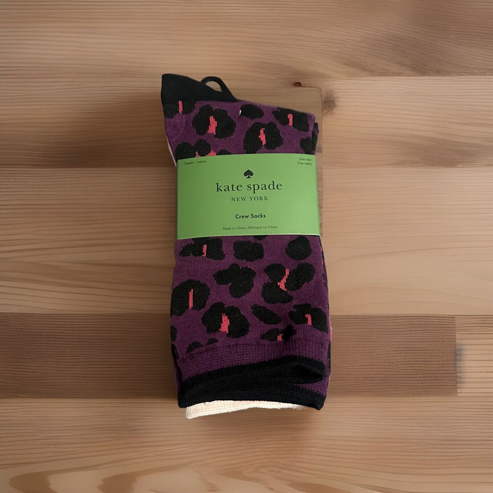 Kate Spade Women’s Crew Socks 3 Pack