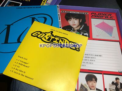 LUN8 サイン入り CD アルバム Lun8 1st Mini Album Continue? Autographed Signed CD Photocards
