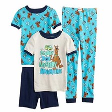 Scooby-Doo Mystery Adventure Boy's 4-Piece Pajama Set