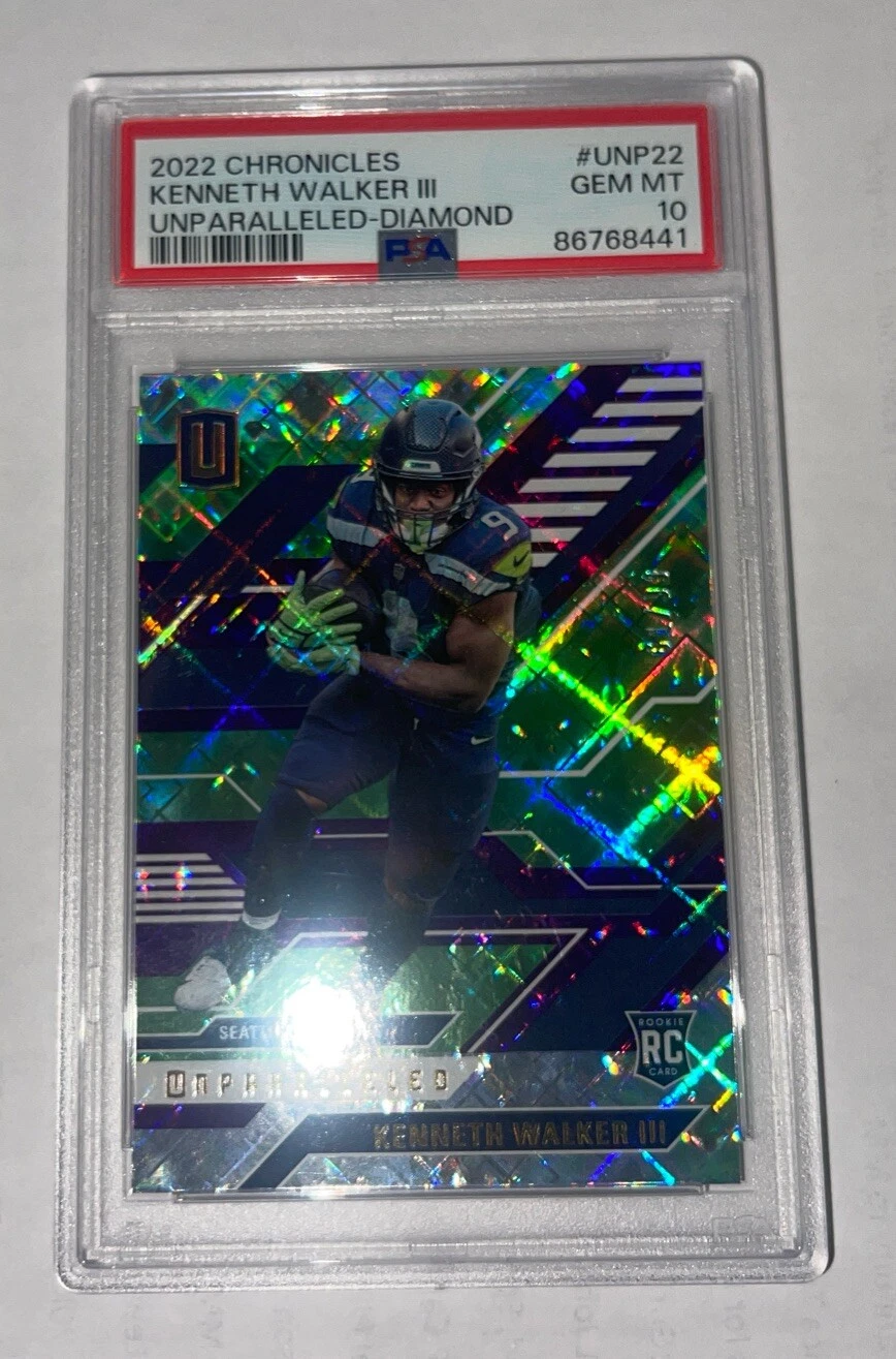 Kenneth Walker III Panini Chronicles Unparalleled #UNP22 Diamond