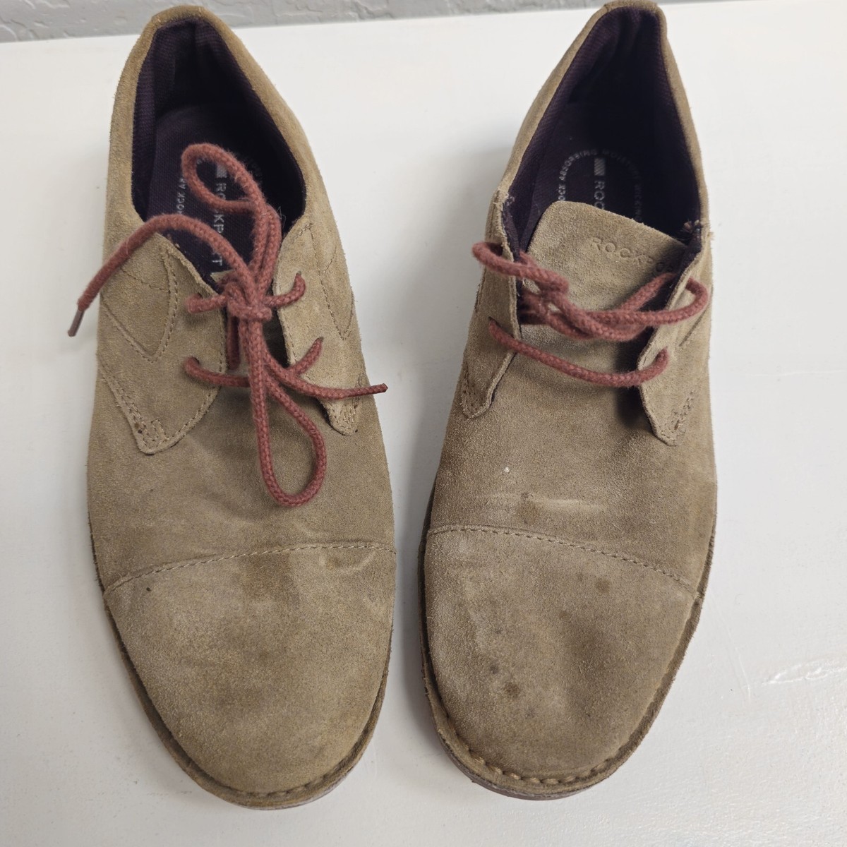 Rockport Men's Vicuna Urban Edge Suede Oxford Beige 11 View 3