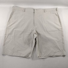 Walter Hagen Essentials Golf Shorts Beige Flat Front Chino Mens Size 42