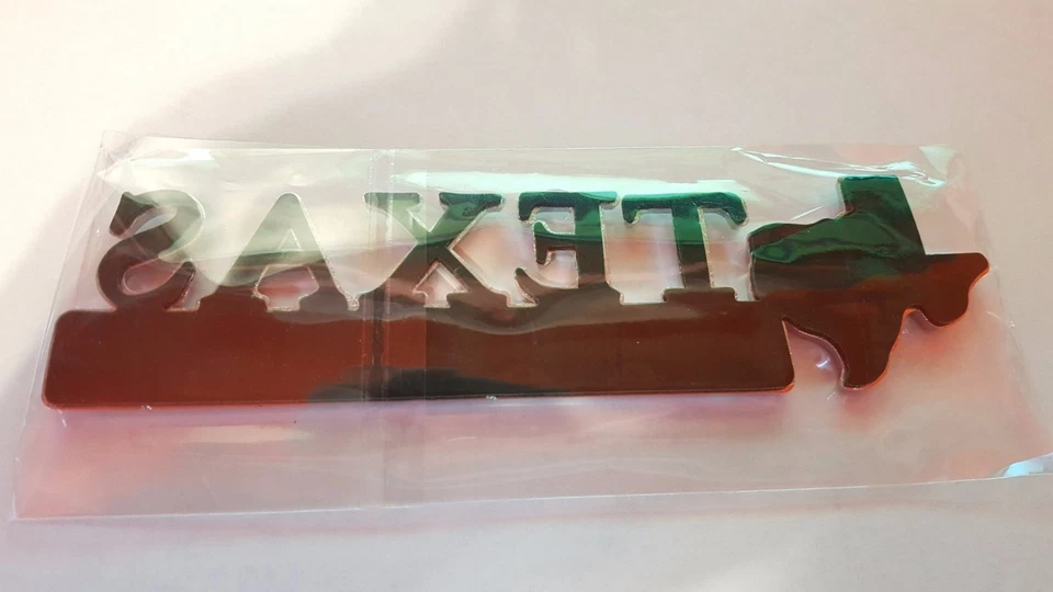 Tres-INSIGNIA EMBLEMAS EDICIÓN BANDERA DE TEXAS se adapta a CHEVY FORD CAMIÓN UNIVERSAL PALO 3M Foto 3 de 3