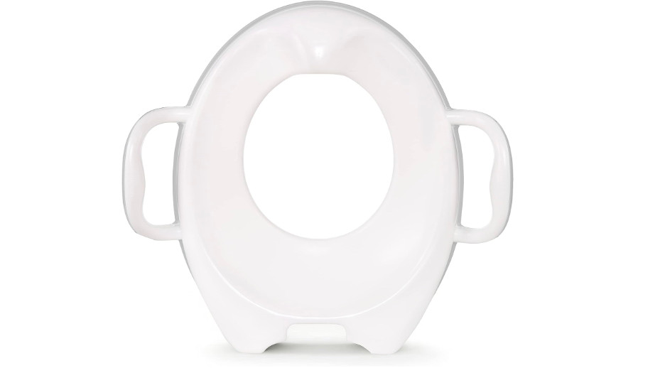 Toddler Potty Training Seat Toilet Train Kids Built In Handles Contoured Shape