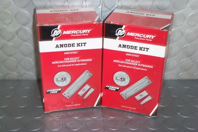 Mercury Marine Quicksilver Verado L4 OptiMax Outboard Anode Kit 8M0107551  2Pack