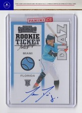 2020 Contenders 1998 Rookie Ticket Auto #98RT-ID Isan Diaz Retro - Excellent