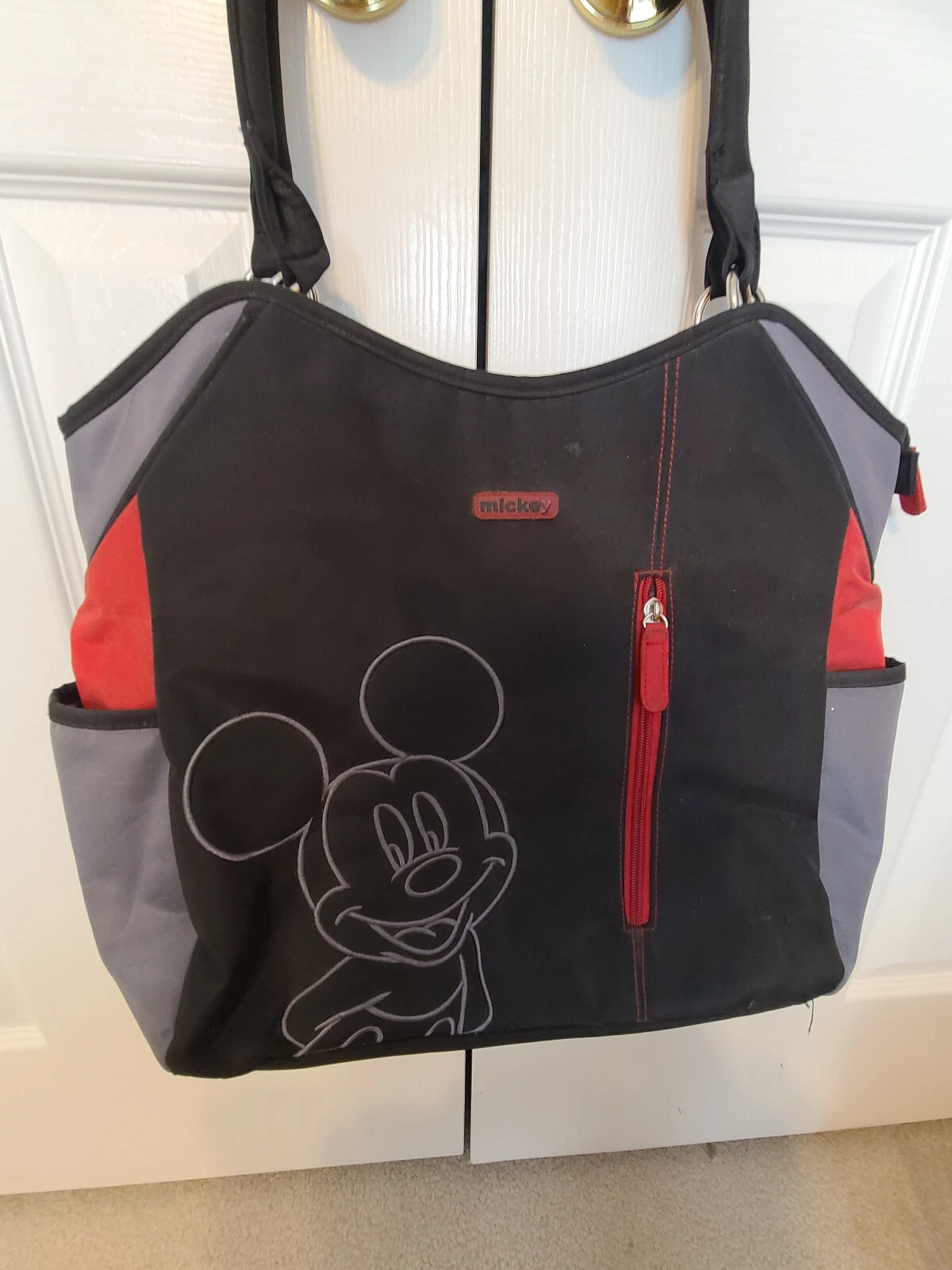 DISNEY Mickey Mouse Diaper Bag with Changing Pad