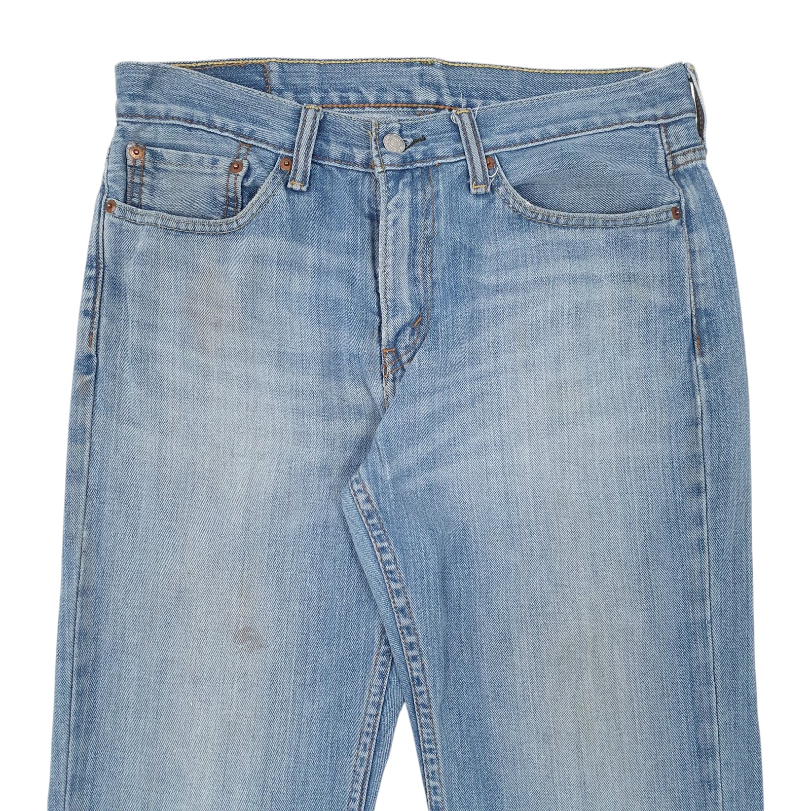LEVIS 514 Jeans Straight Fit Blue Denim Trousers Mens W32 L30 image 2
