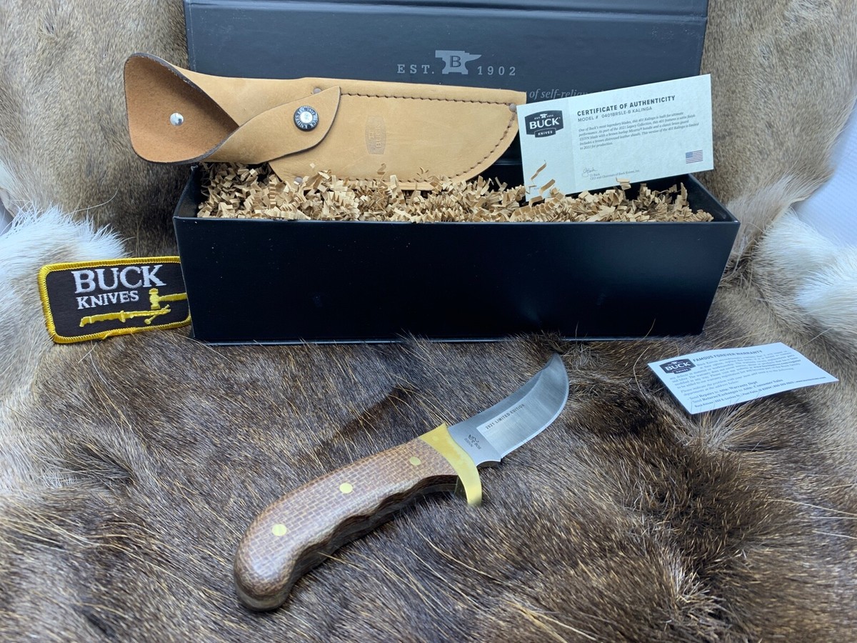 Buck Limited Edition 401BRSLE-B Kalinga Knife Micarta Handle With 