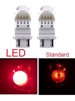 2x Philips 3157 ROT 6000K superhelle Xenon LED Glühbirne 5050 Heck Bremse Stop