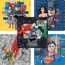 25 Justice League Stickers Party Favors DC Comics Batman Superman Super Hero