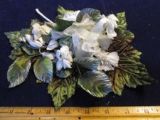 Vtg Millinery Flower Collection Ivory White w/Velvet 1-2" Japan Germany H4639