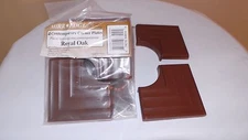 MIRR.EDGE CONTEMPORARY CORNER PLATES - ROYAL OAK  - 4 PER PKG