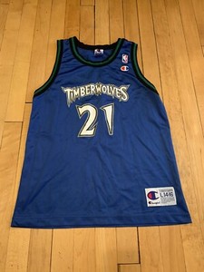 Minnesota-Timberwolves-Vintage-90-s-Kevin-Garnett-Champion-Kids-Jersey-L-14-16