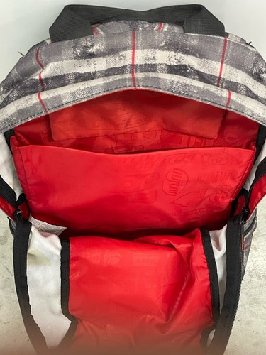 Burton Skateboard Ski board Travel Backpack Board Straps Red & Grey Plaid - Picture 9 of 12