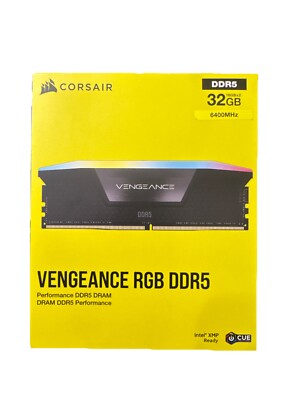 CORSAIR Vengeance RGB 32GB (2 x 16GB) 288-Pin PC RAM DDR5 6400 Desktop Memory