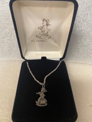 Goebel M I Hummel Club Sterling Silver Little or Merry Wanderer Pendant Necklace