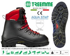 TREEMME Stivale CE 17249 antitaglio CL.2 con AQUASTOP suola gomma IBEX 91213R-N