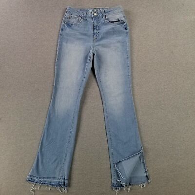Blue Spice Size High Waist Bootcut Jeans Stretch Light Wash