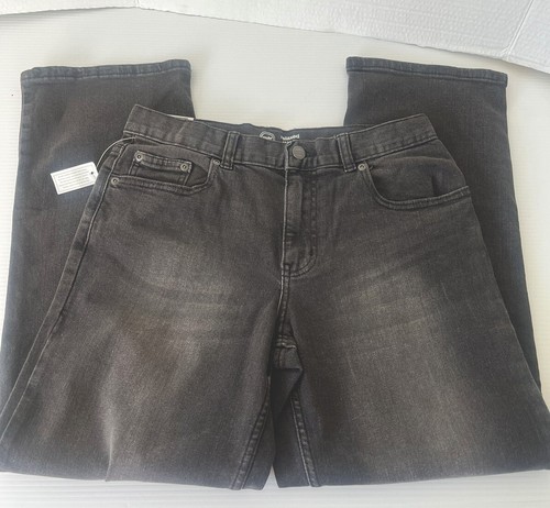 NWT Jeans Black Adjustable Waist Relaxed Fit Size 12 Husky - Picture 6 of 14