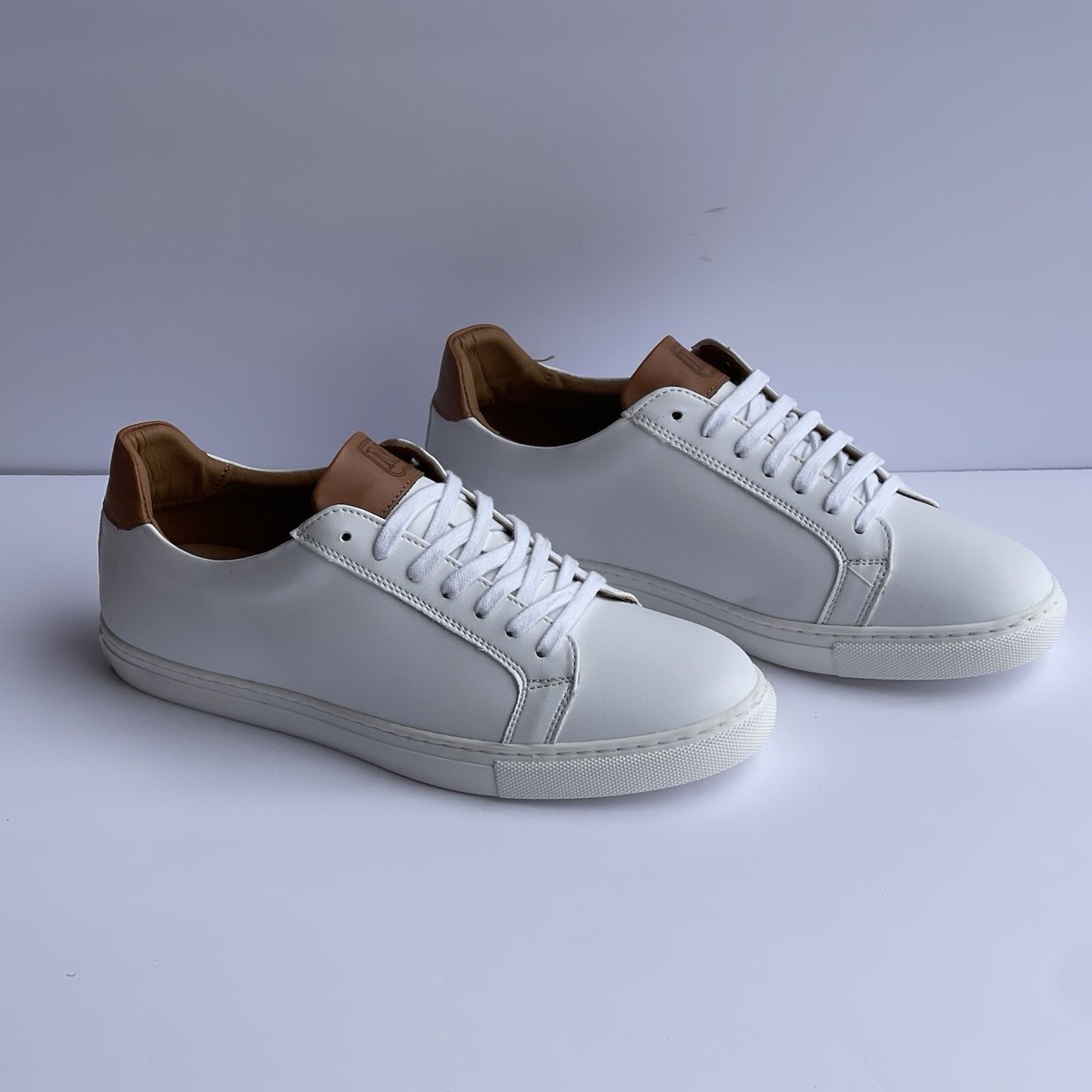 Bruno Magli Salvador Shoes Mens Size 8 White Leather Slip On Sneakers Comfort M by Bruno Magli Lisbon Leather Sneaker, 9, White - Walmart.com main image 2