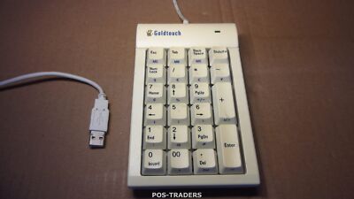 Goldtouch GTC-0033 Numeric 22 Keys Keypad with USB Hub - WHITE / YELLOW