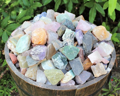 Assorted Rough INDIA Mix Stones: 1000 Carat Bulk Lot (Raw Natural Rocks) - Picture 8 of 9