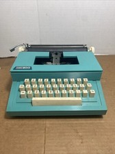 Vintage Marx Toys Marxwriter 32 Key Typewriter in Original Box Teal/PARTS