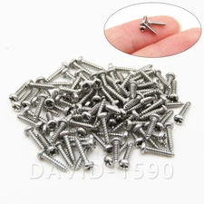 M1 M1.2 M1.4 M1.7 M2 Phillips Pan Head Small Self Tapping Screws 304 Stainless
