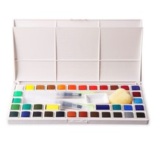 NEW Sinoart 36 Watercolour Pans Artist Studio Travel Set Plein Air Art Painting
