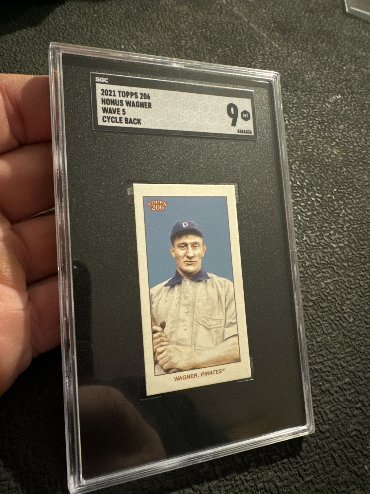 Honus Wagner Baseball Card SGC 9 MINT Topps 206 Wave Cycle Collector 2021 GIFT view 12
