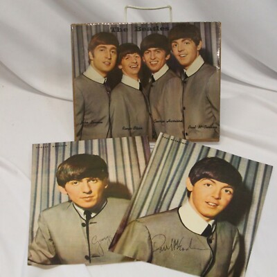 Beatles Photo Cards Pierre Cardin Suit Lennon Starr Harrison