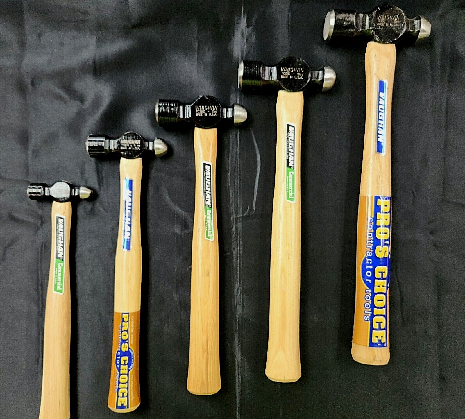 QTY 1 NEW VAUGHAN COMMERCIAL GRADE 5 SIZES 4 20 OZ BALL PEIN HAMMERS USA MADE eBay