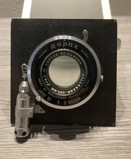 Wollensak 135mm f/4.7 Raptar Lens w/ Wollensak Rapax Synchromatic Shutter
