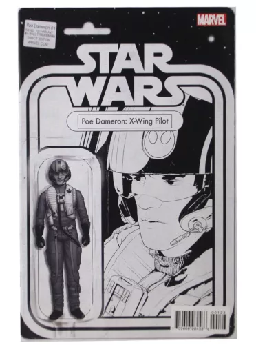 Star Wars Poe Dameron #1 Action Figure Sketch Variant Edition Marvel Comics