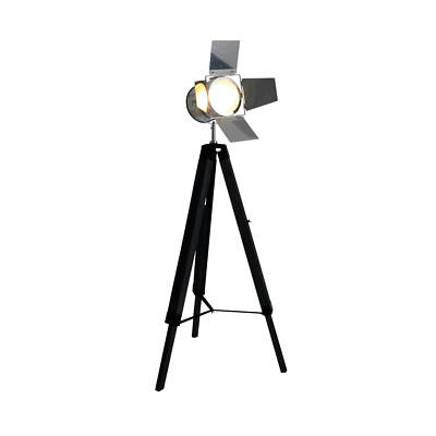 Näve E27 Stehleuchte HOLLY Ø56,5cm schwarz 2055322