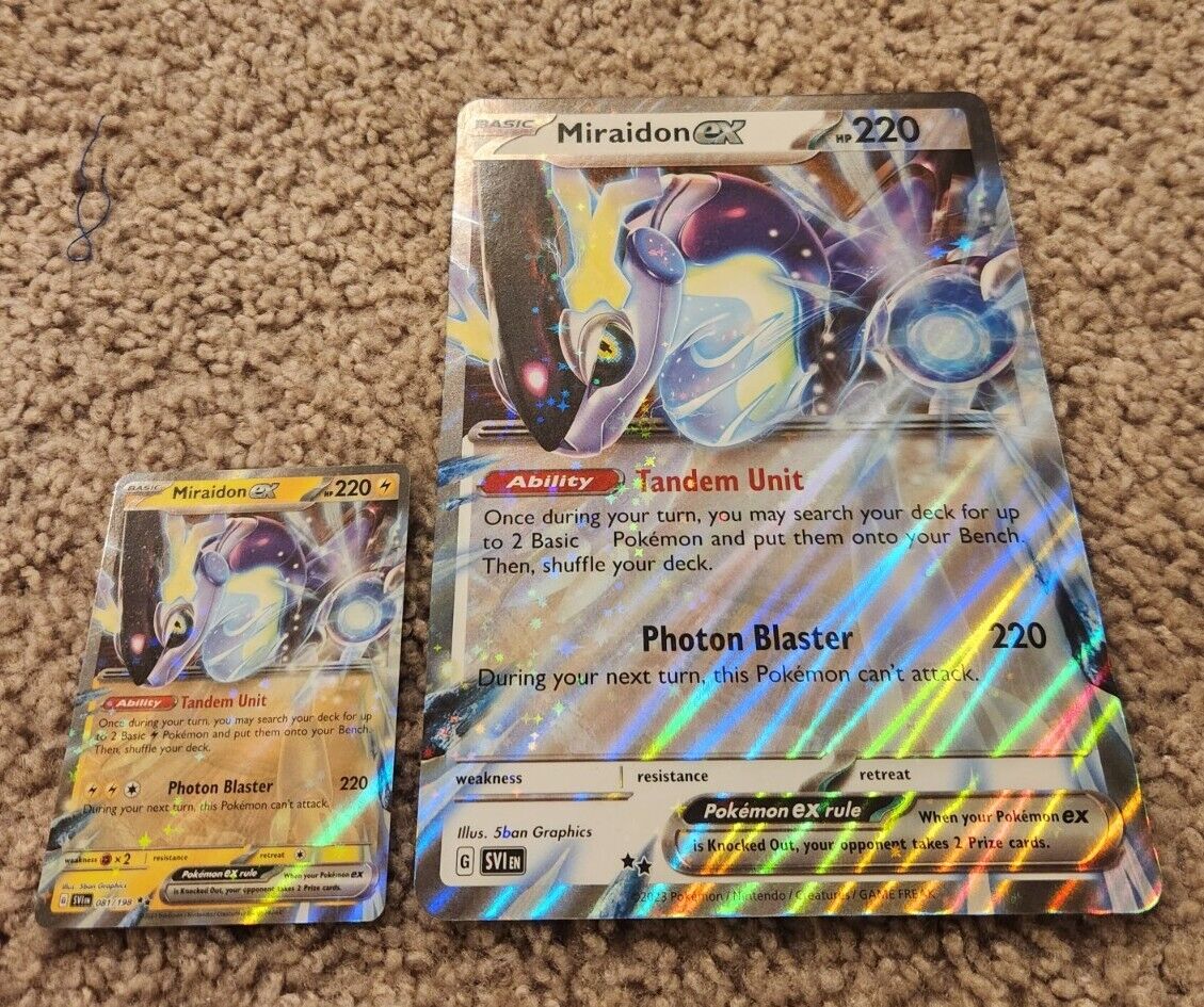 Pokemon Scarlet & Violet Miraidon Ex SVI (Oversized) 