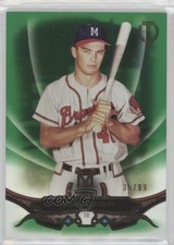 2016 Topps Tribute Green 35/99 Eddie Mathews #63 HOF 0t0x