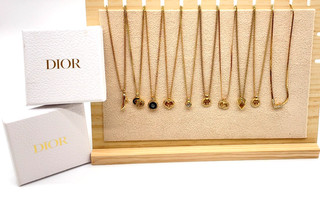 Collana originale Christian Dior vintage GD lotto sfuso 10 pezzi CD strass WB V070048