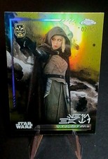 2024 TOPPS CHROME STAR WARS SHIN HATI DEBUT RC AUREBESH GOLD 2/50