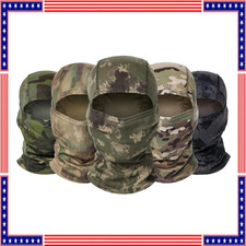 Camo Real Tree Balaclava Face Mask UV Protection Windproof Tactical Hunting Hood
