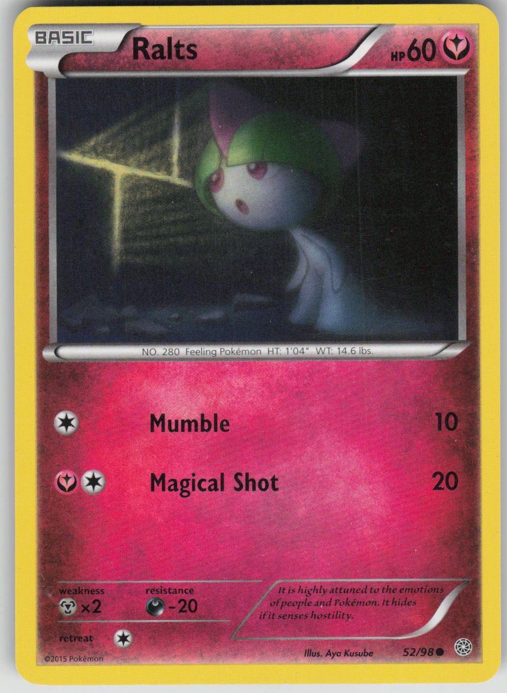 Pokemon TCG Ralts Common XY - Ancient Origins 52/98