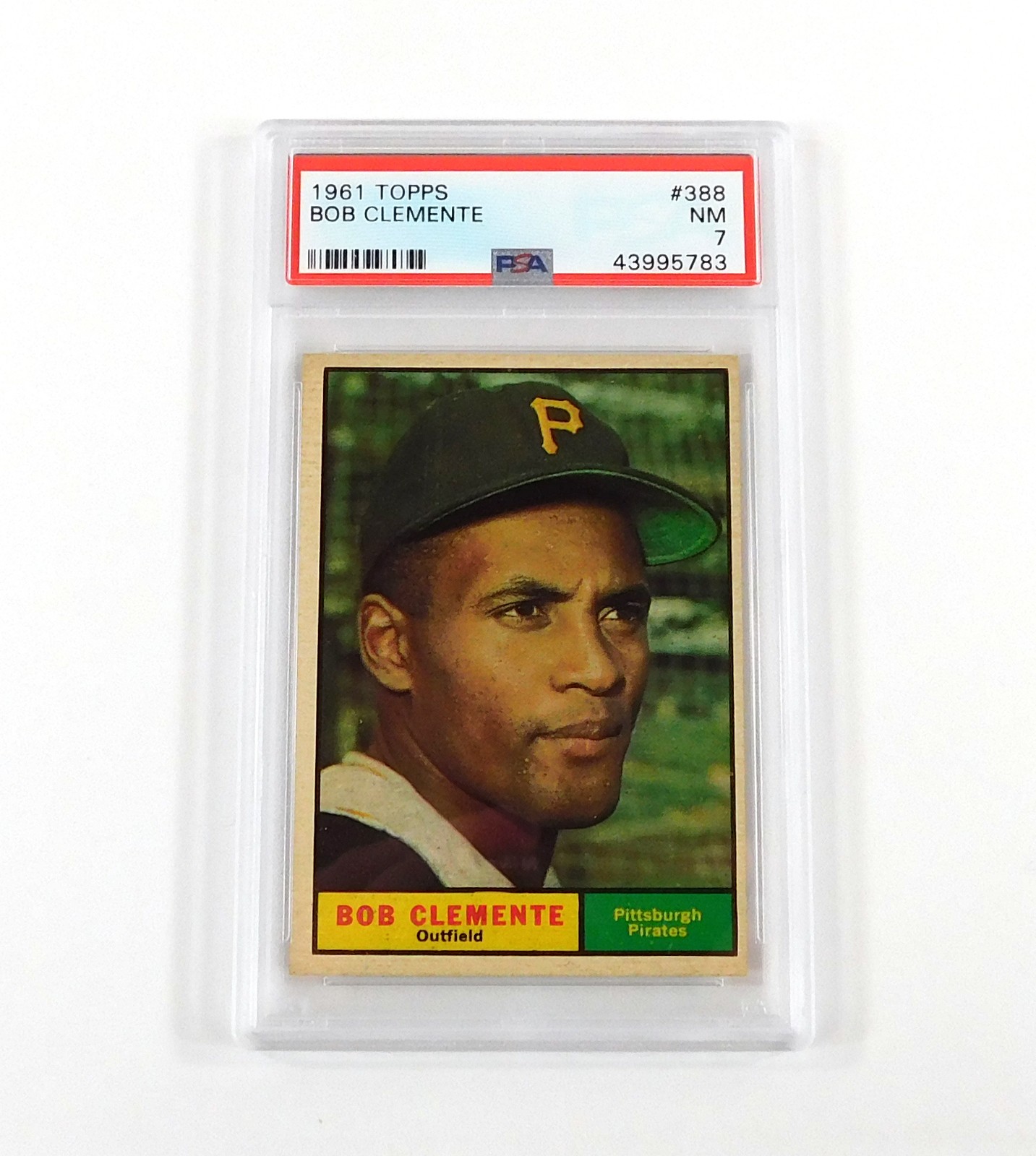 1961 Topps Baseball Bob Clemente #388 Pittsburgh Pirates PSA 7